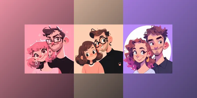 Cartoon Couples generated by undefined