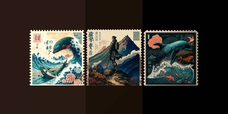 Chinese Postal Stamps generated by undefined