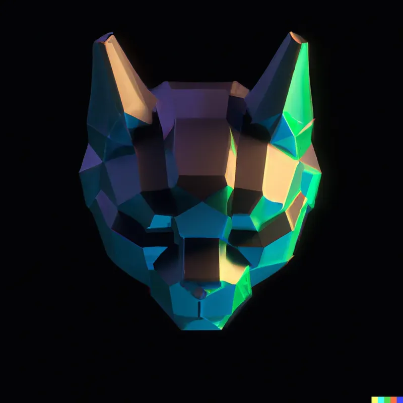 Neon Voxel Animal Logos