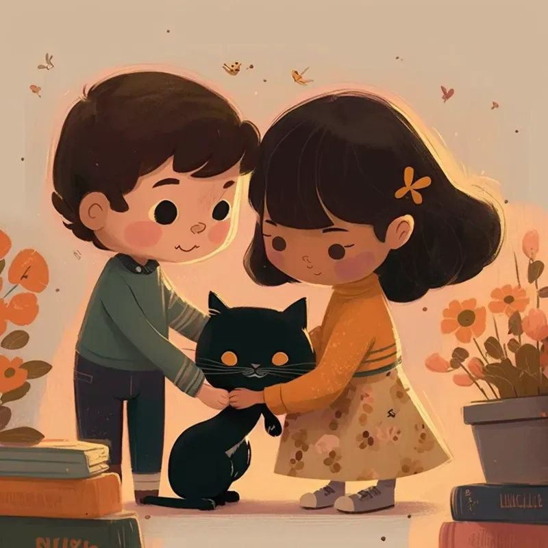 Children Books Vintage Cartoon Style