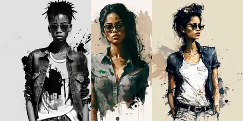 Fashion Model Posters generated by midjourney