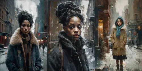Palette Portrait Paintings generated by midjourney