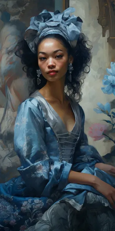 Women Oil Paintings French Rococo