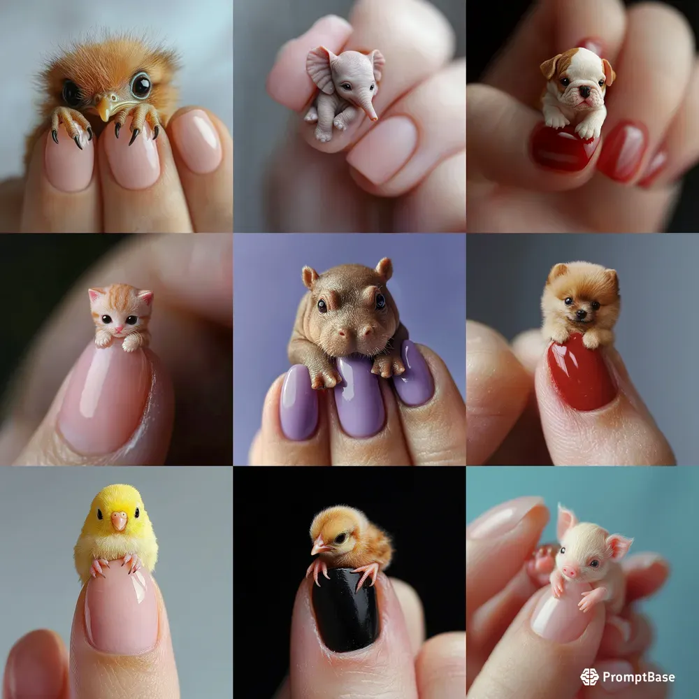 Nail Sizes Small Cute Animal  Pets