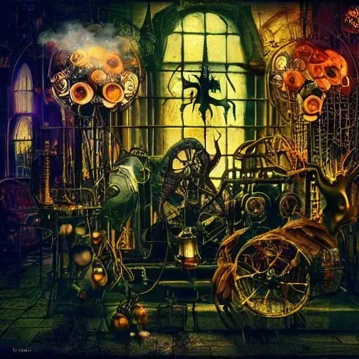 Scary Halloween Scene