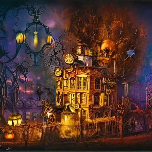 Scary Halloween Scene