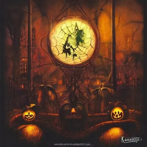 Scary Halloween Scene