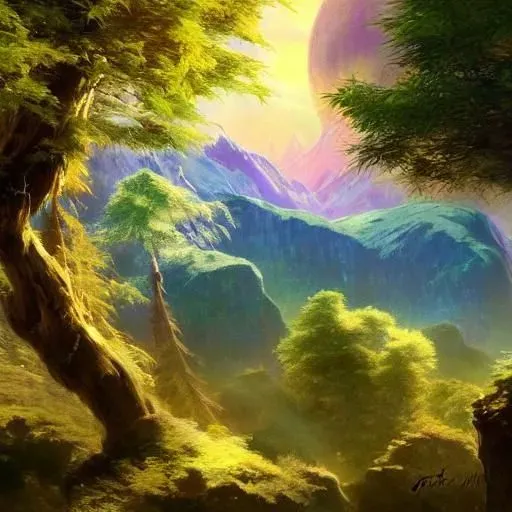 Peaceful Alien Planet