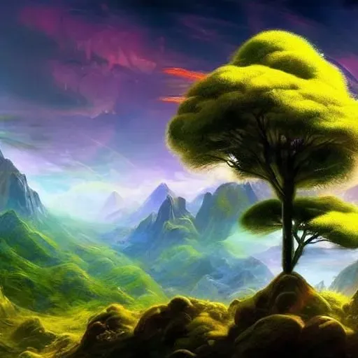 Peaceful Alien Planet