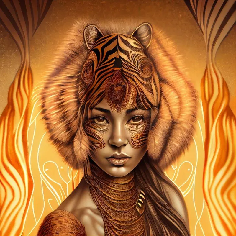 Golden Women And Creatures