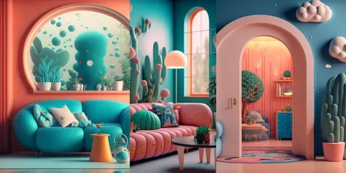 Magic Interiors generated by midjourney