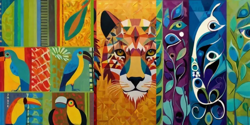 Vivid Animal Mosaics generated by undefined