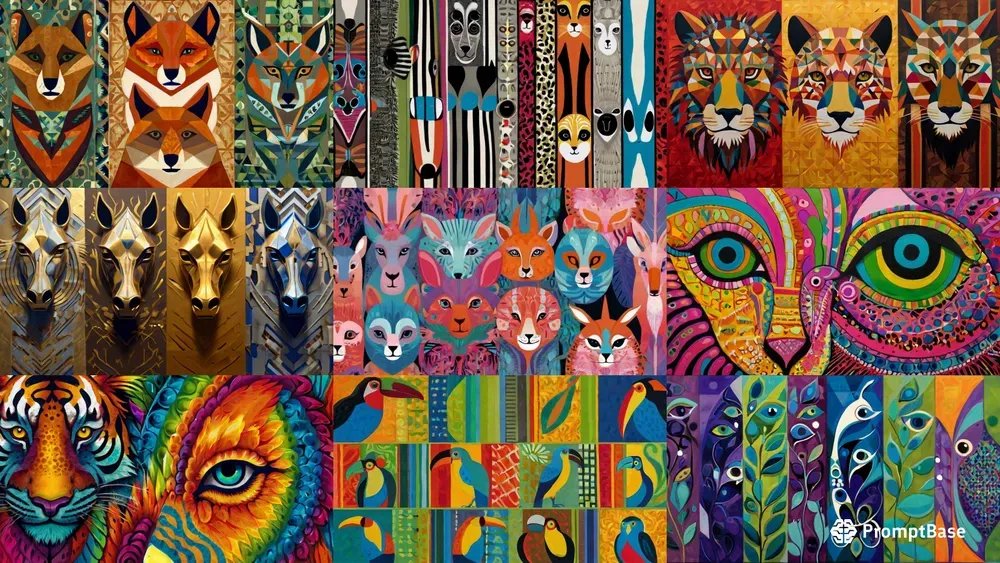 Vivid Animal Mosaics