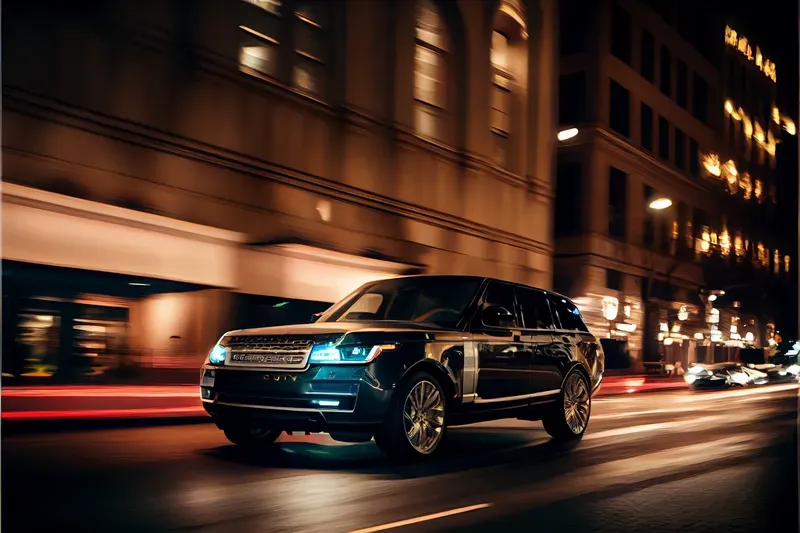 Luxury Cars In Motion Realistic City Environments