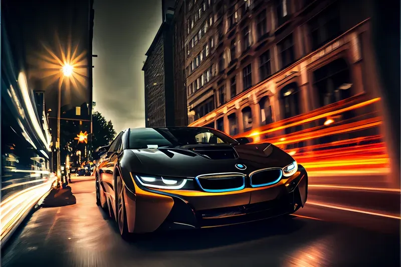 Luxury Cars In Motion Realistic City Environments