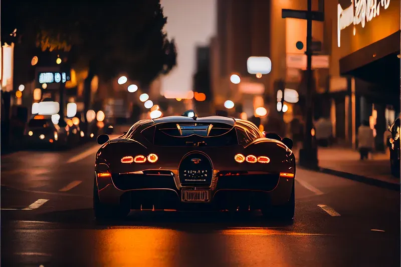 Luxury Cars In Motion Realistic City Environments