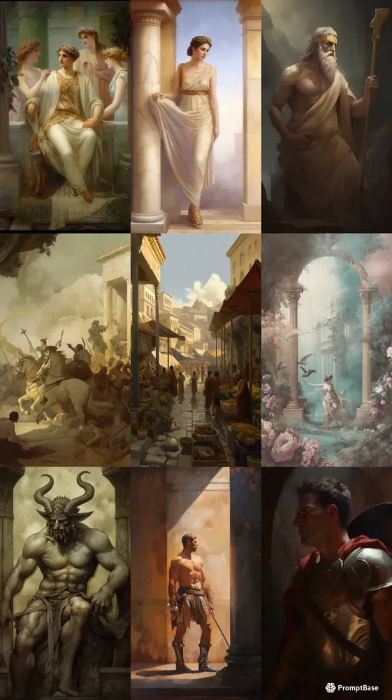 Neoclassical Portrayal Paintings