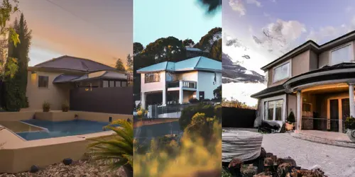 Realistic Modern Mansions generated by dalle