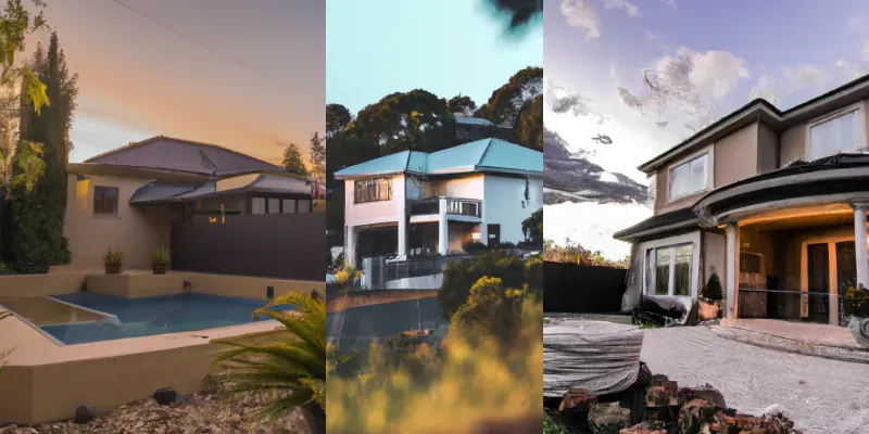 Realistic Modern Mansions generated by undefined