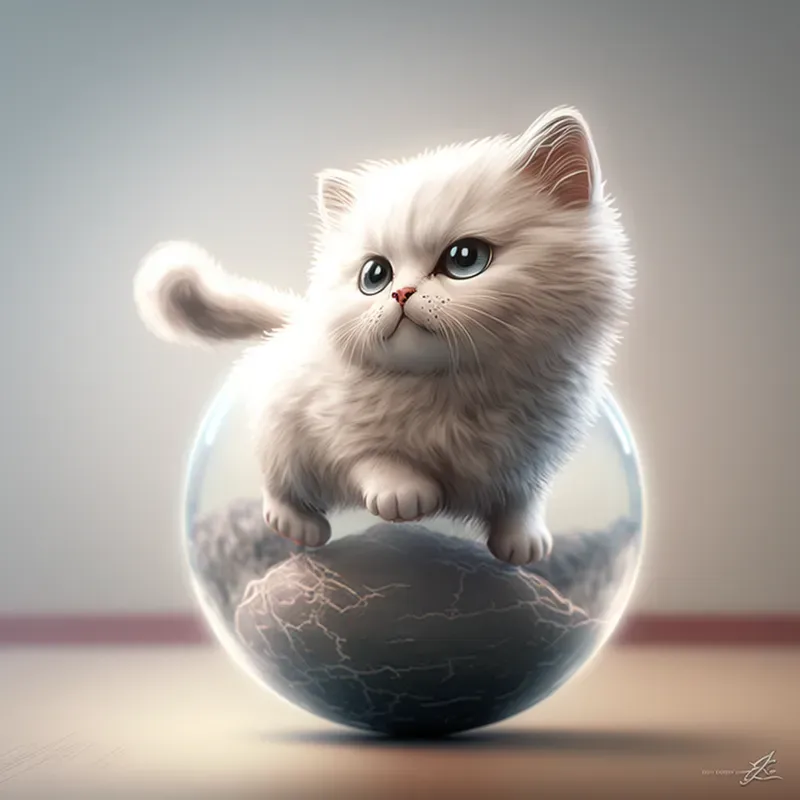 Cute Animals With Glass Balls