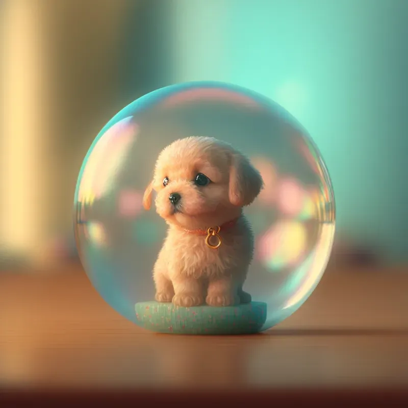 Cute Animals With Glass Balls