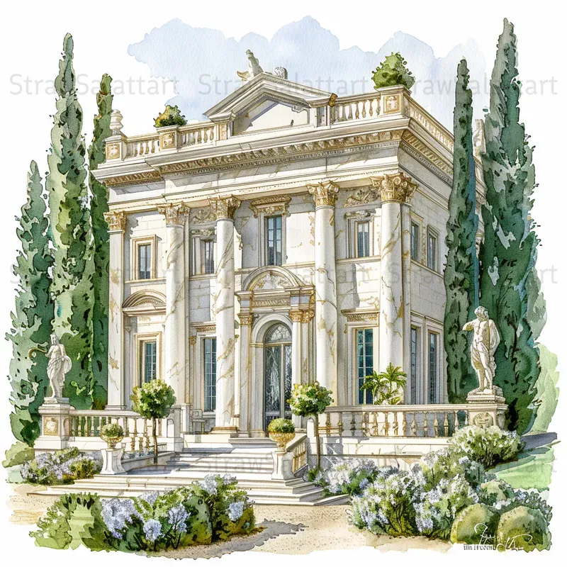 Watercolor Architectural Collections