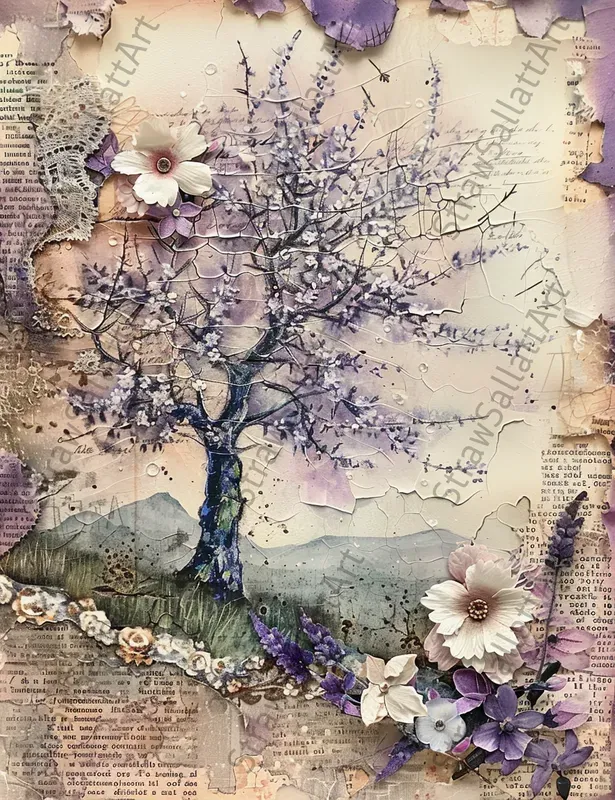 Junk Journal Fairytale Collages Pages