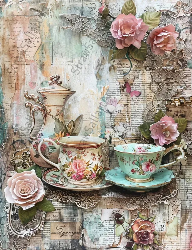 Junk Journal Fairytale Collages Pages