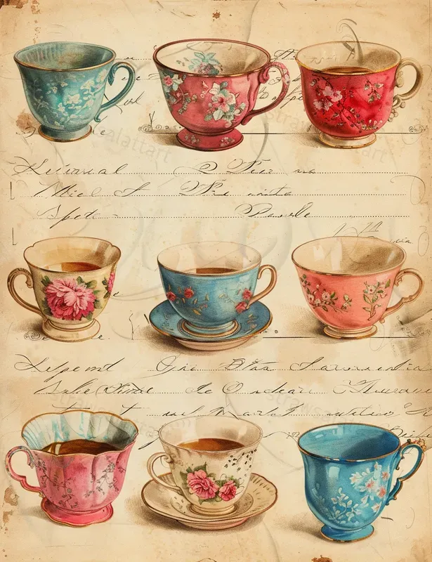 Vintage Junk Journal Art Papers