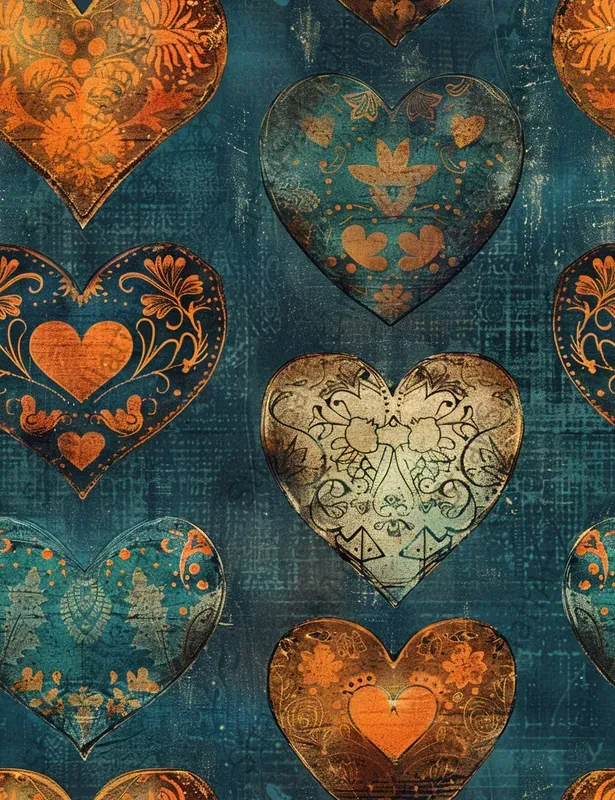 Junk Journal Seamless Papers Boho Style