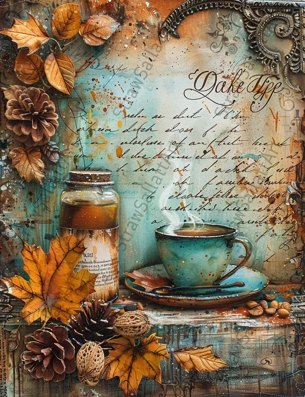 Fairy Tale Autumn Junk Journal Pages