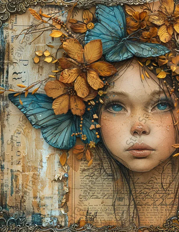 Fairy Tale Autumn Junk Journal Pages