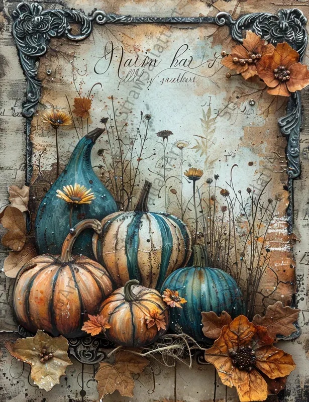Fairy Tale Autumn Junk Journal Pages