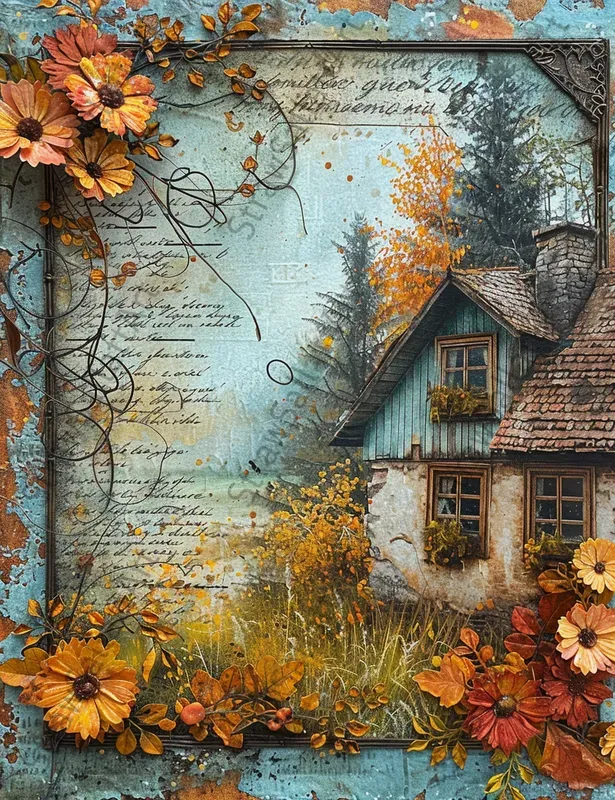 Fairy Tale Autumn Junk Journal Pages