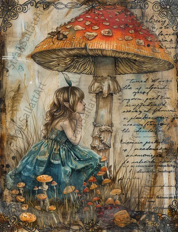 Fairy Tale Autumn Junk Journal Pages