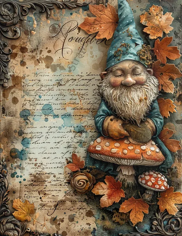 Fairy Tale Autumn Junk Journal Pages