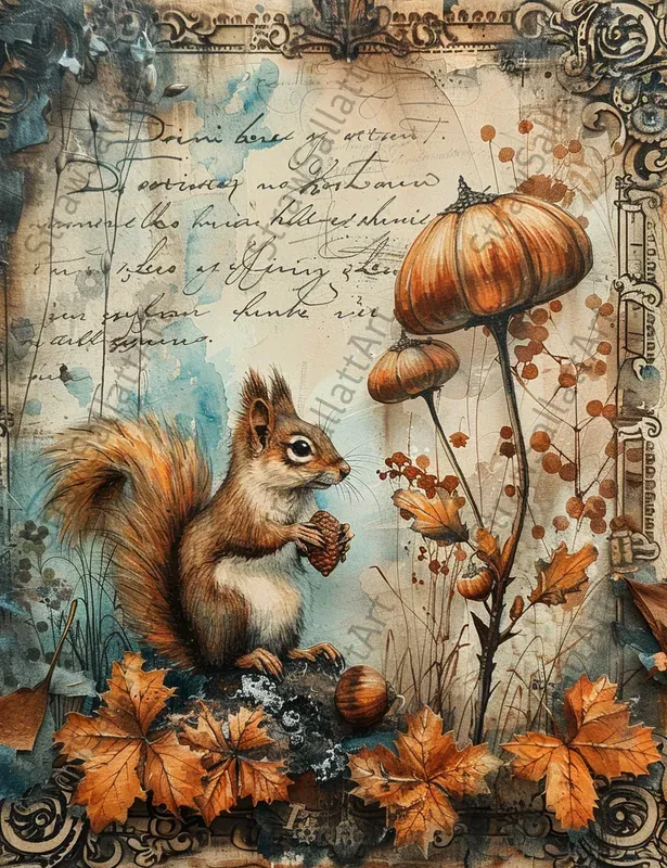 Fairy Tale Autumn Junk Journal Pages