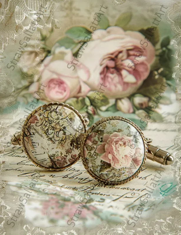 Vintage Romantic Wedding Ephemera Pages