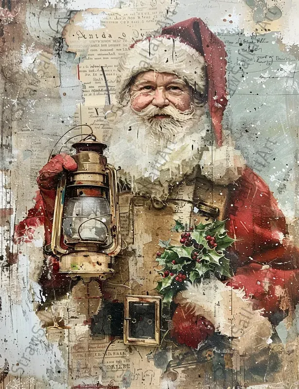 Christmas Junk Journal Ephemera Pages