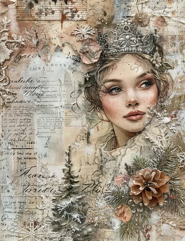 Christmas Junk Journal Ephemera Pages