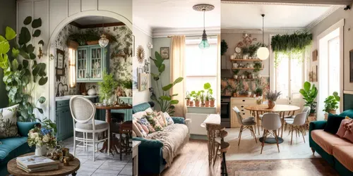Charming Cottage Interiors generated by midjourney