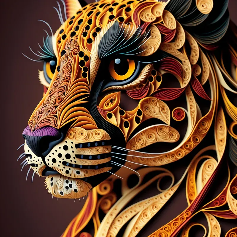 Quilling Art Animals