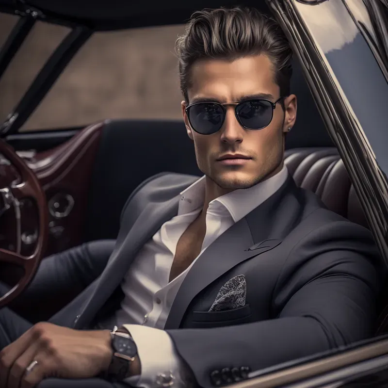 Handsome Guys In Cars
