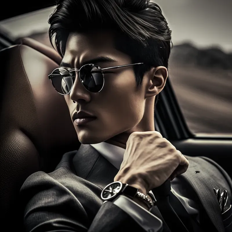 Handsome Guys In Cars