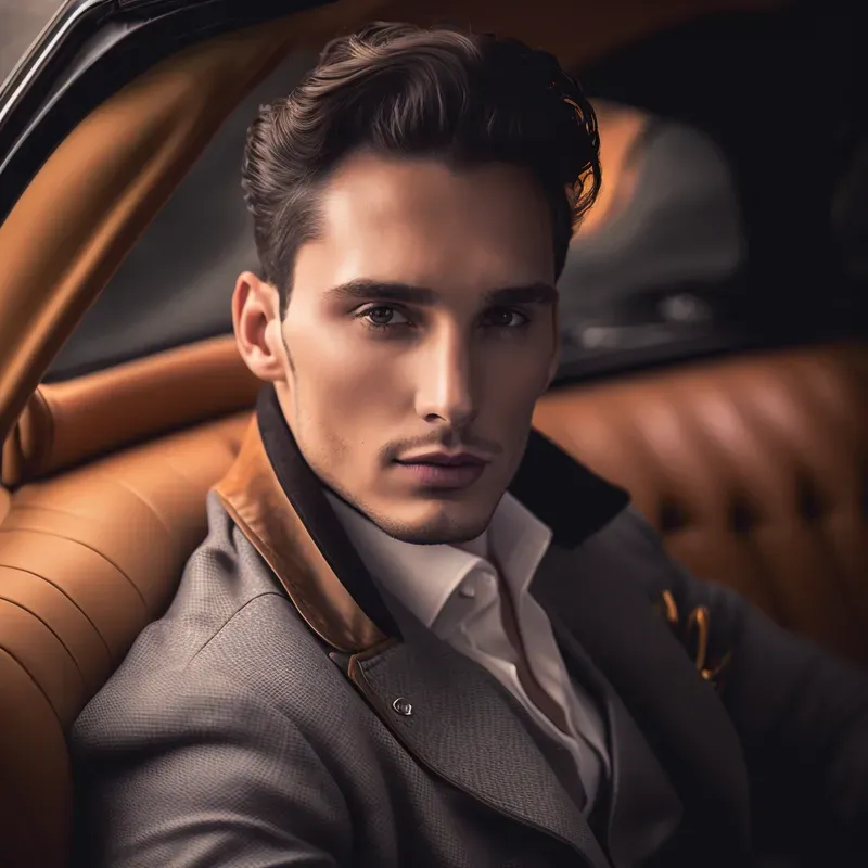 Handsome Guys In Cars