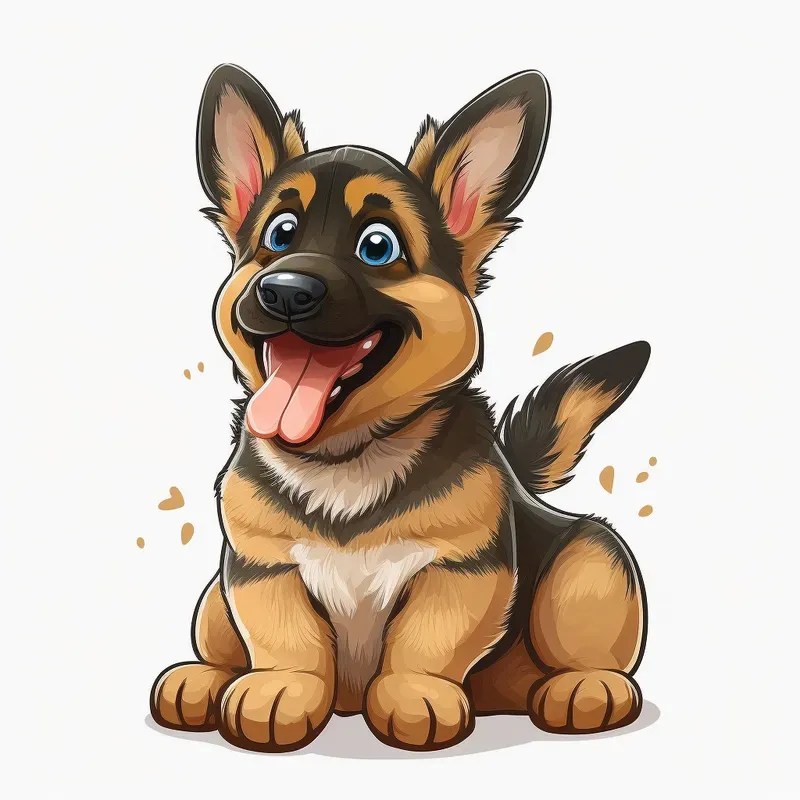 Happy Animal Cartoons