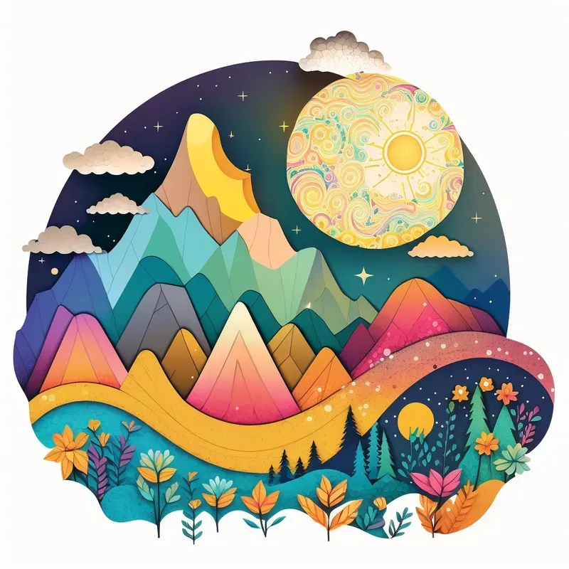 Glittering Illustrations