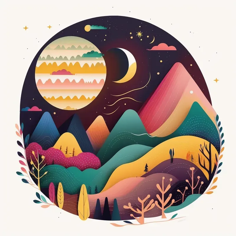 Glittering Illustrations