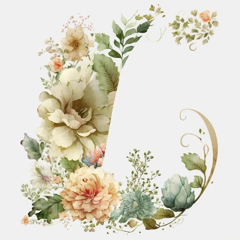 Flowery Letters
