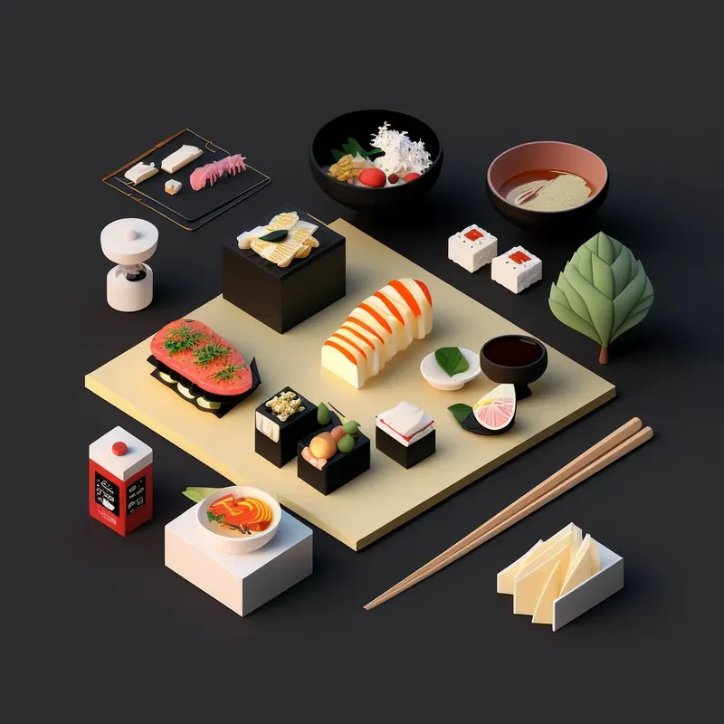 Minimalistic Food Set Ups